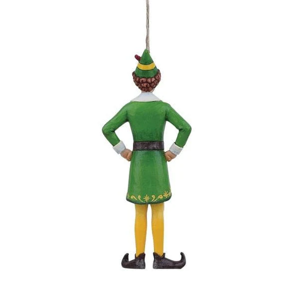 Buddy Elf in Classic Pose Hanging Ornament By Jim Shore 6013944 - Image 2