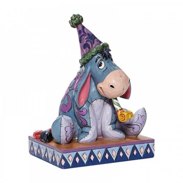 DAMAGED BOX - Disney Traditions Birthday Blues - Eeyore with Birthday Hat Figurine 6008074 - Image 2
