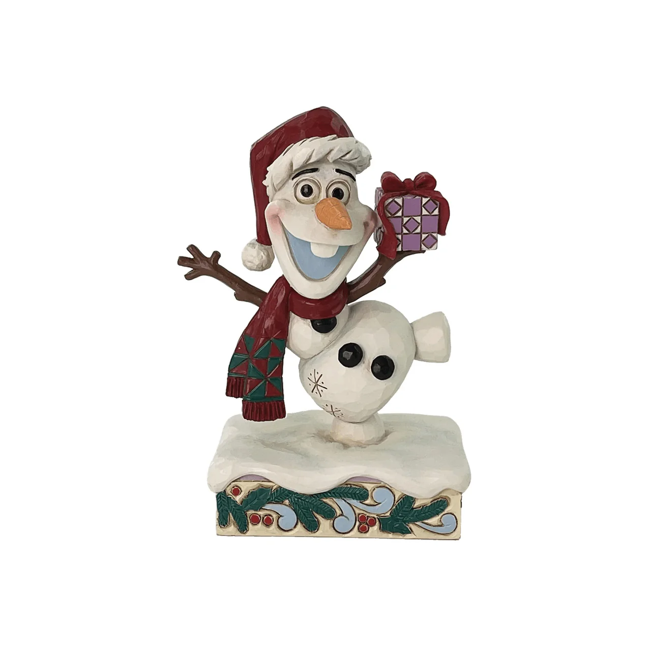 DAMAGED BOX - Disney Traditions Festive Frost Christmas Olaf Figurine By Jim Shore - Image 3