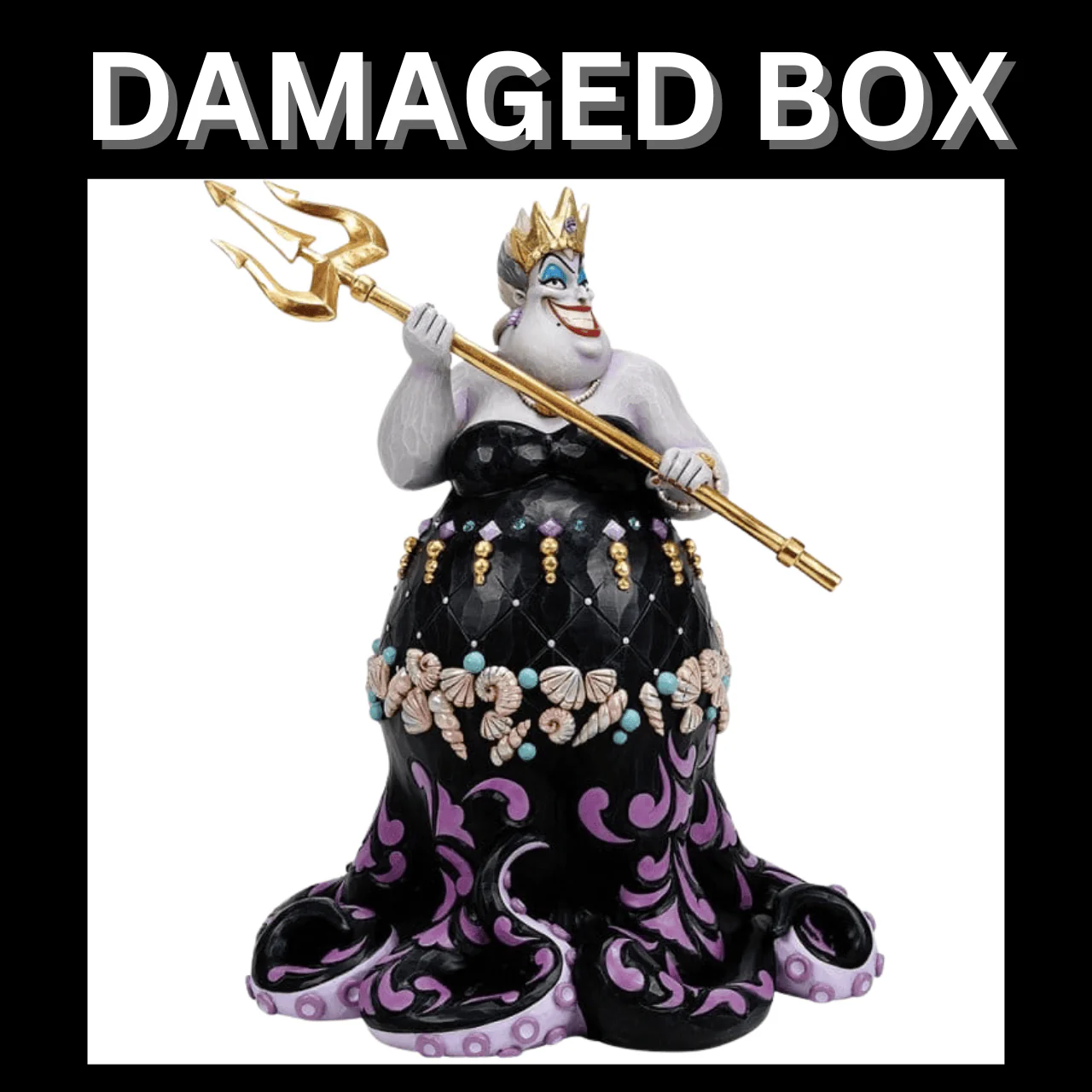DAMAGED BOX - Disney Traditions Queen of the Seven Seas (Ursula Deluxe) Figurine by Jim Shore