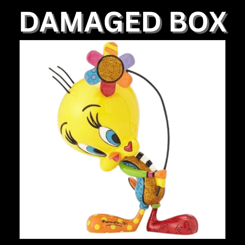 DAMAGED BOX - Looney Tunes Britto Tweety with Flower Figurine