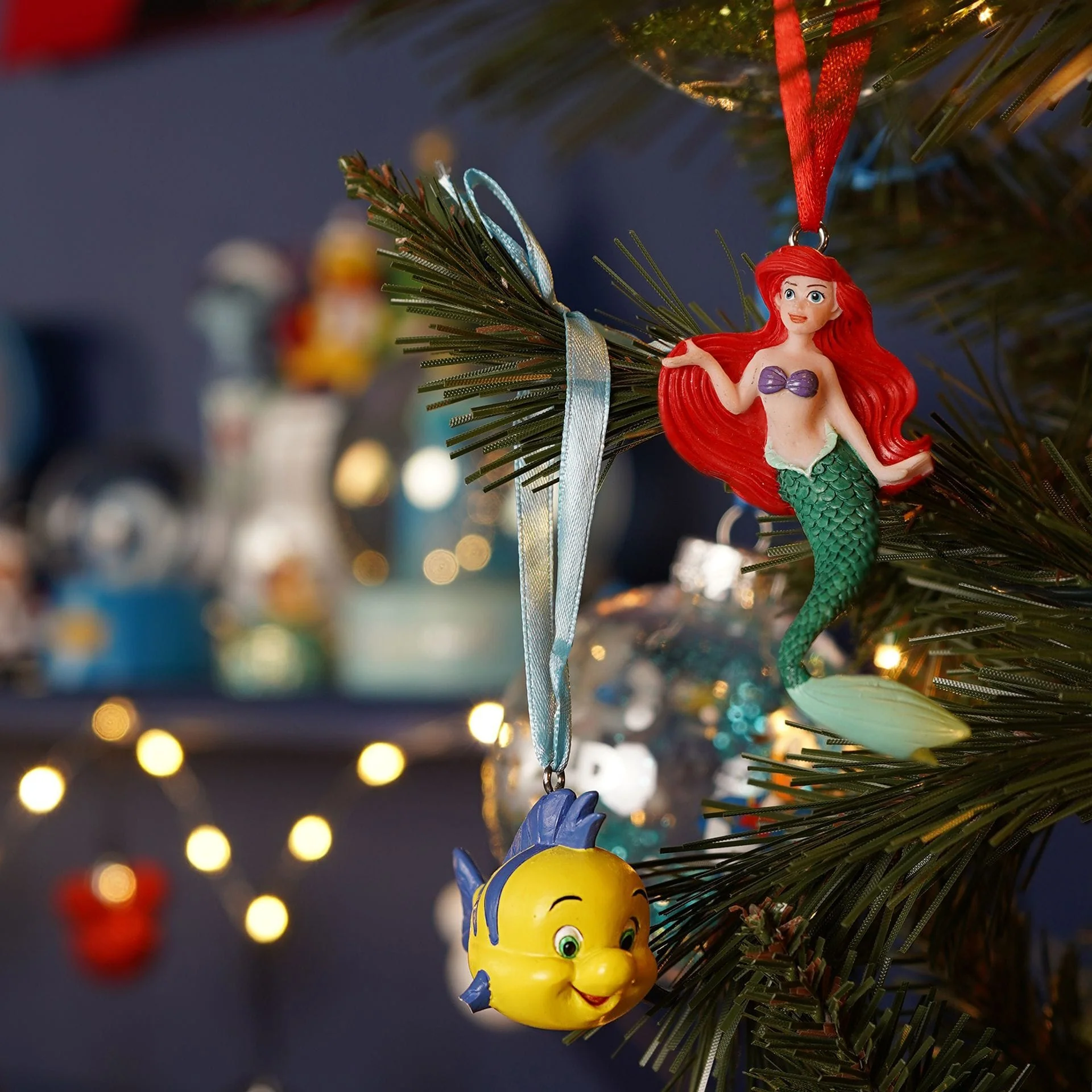 Disney Ariel And Flounder Set of 2 Hanging Decorations - Image 4