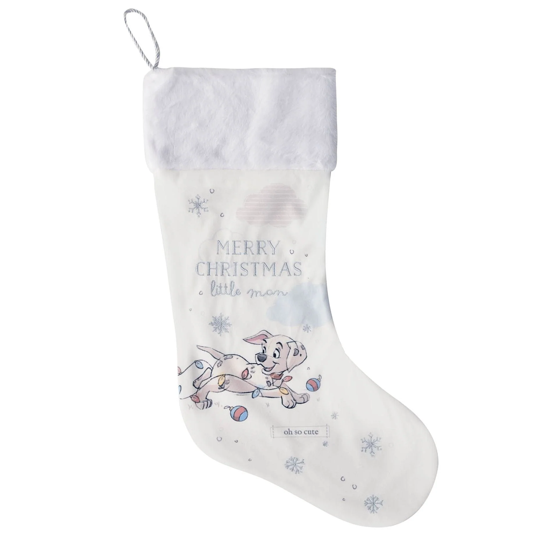 Disney Baby Magical Beginnings Dalmations Stocking - Merry Christmas Little Man