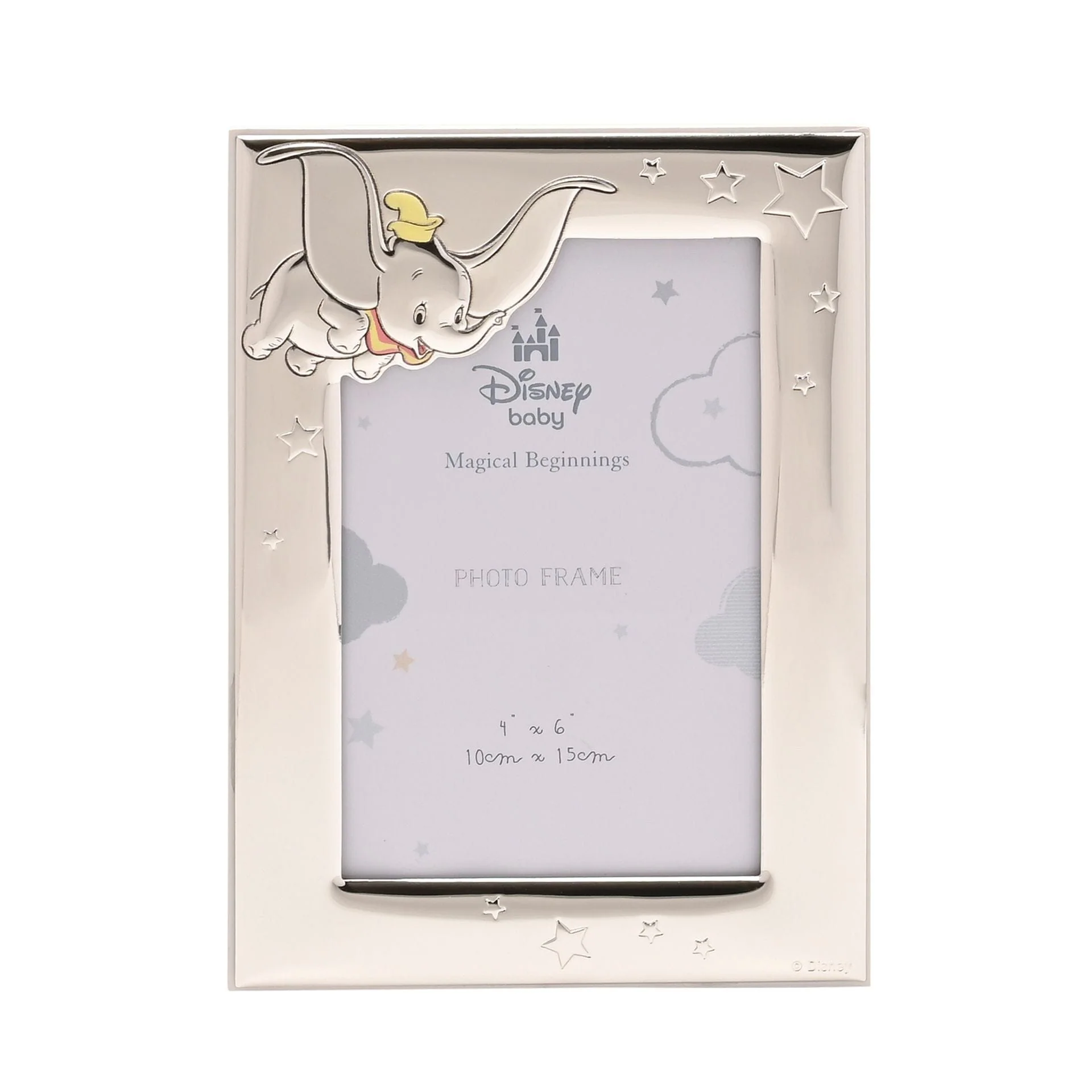 Disney Baby Magical Beginnings Silver Dumbo Photo Frame 4" x 6" - Image 2