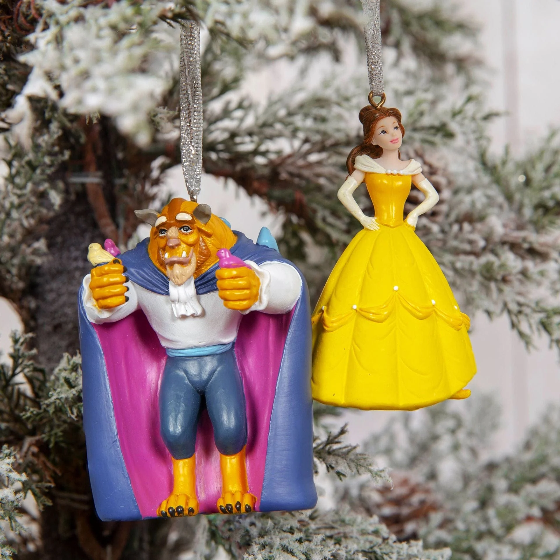 Disney Icons & Villains Beauty & The Beast Set of 2 Hanging Decoration - Image 3
