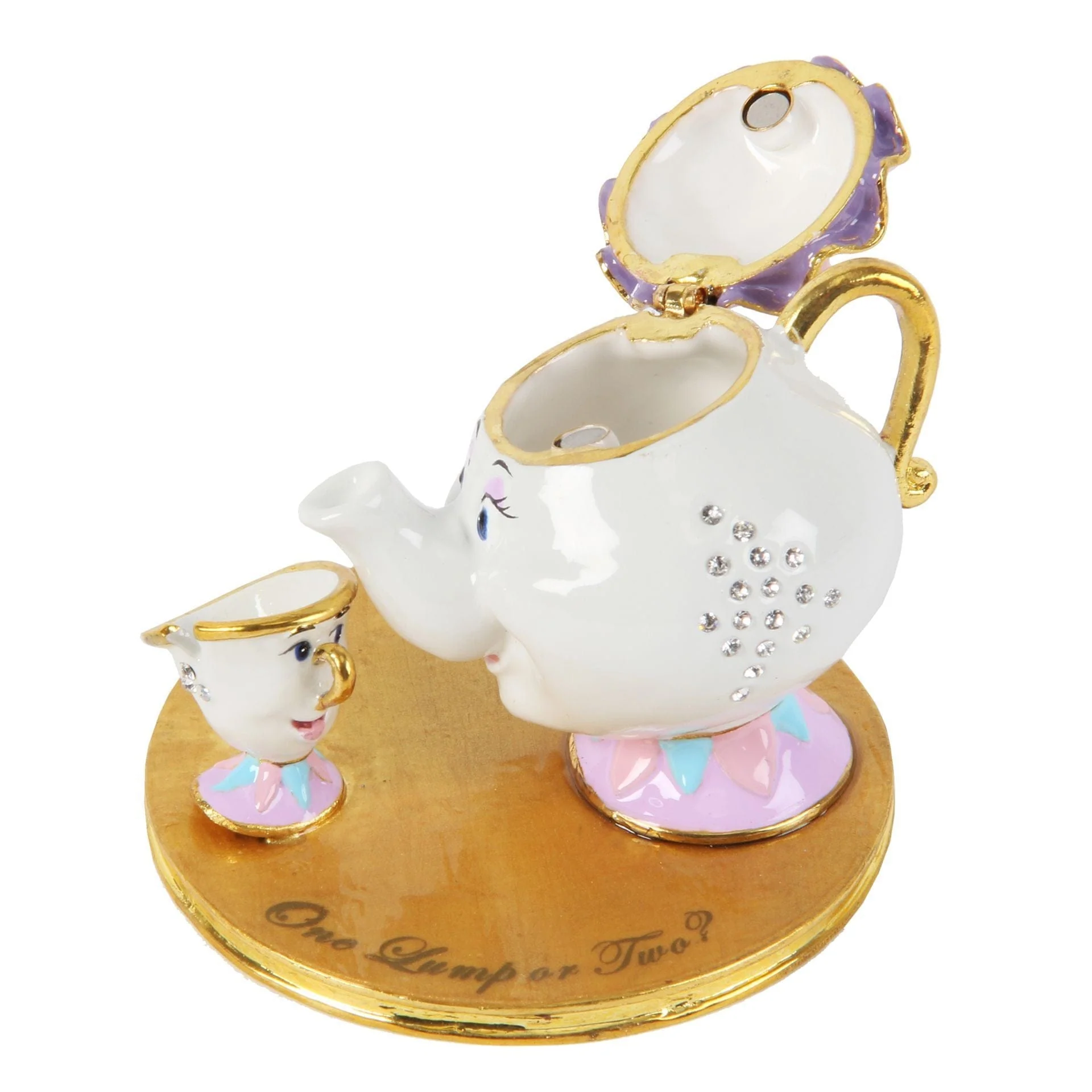 Disney Classic Trinket Box - Mrs Potts & Chip Beauty & The Beast - Image 3