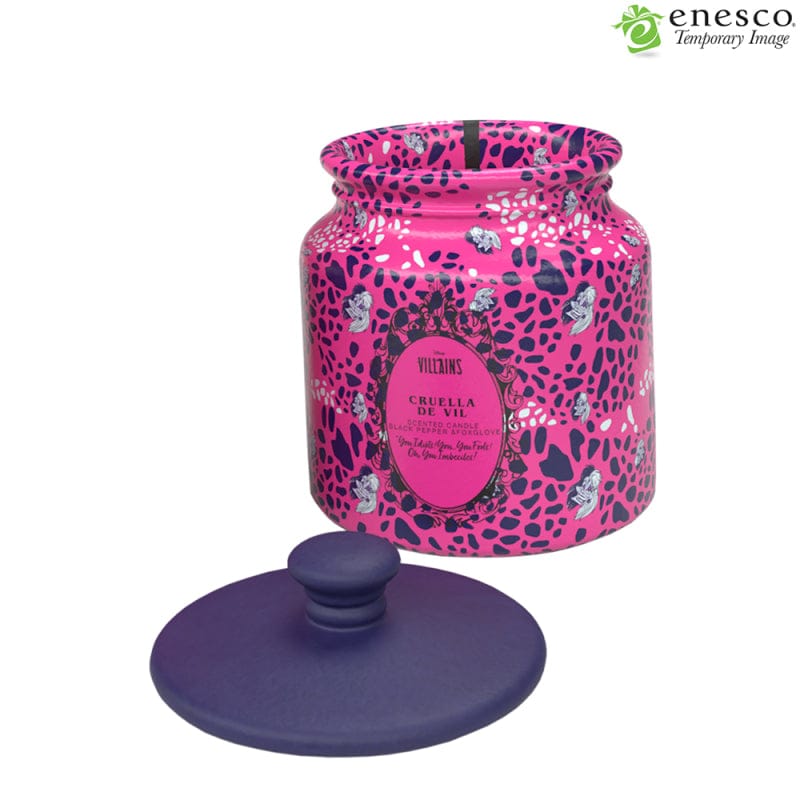 Disney Cruella Ceramic Pink Black Pepper & Foxglove Candle By Disney Home Fragrance - Image 2