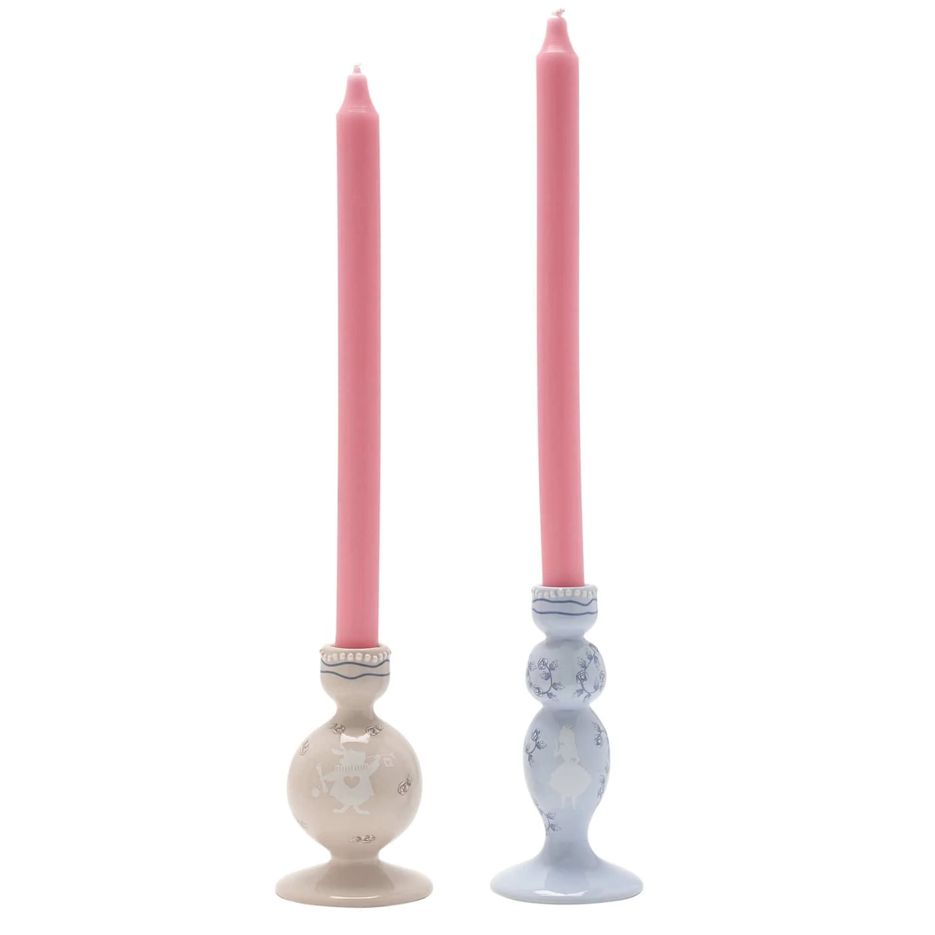 Disney Home Alice in Wonderland Set of 2 Taper Candle Holders - Image 2