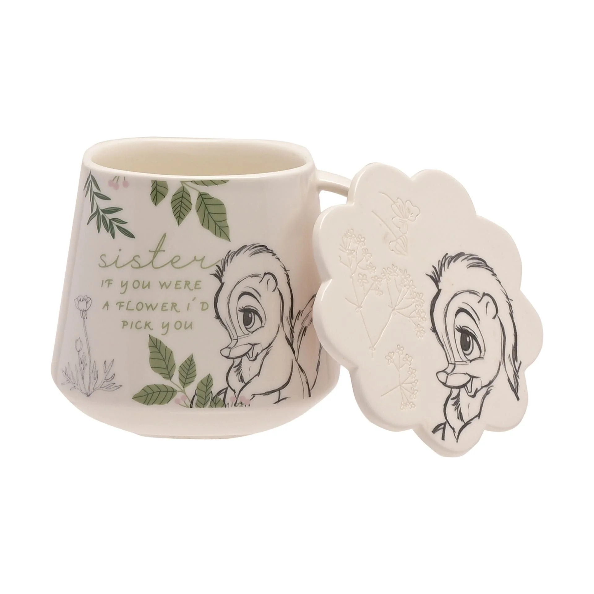 Disney Home Forest Friends Flower Mug & Coaster Set 'Sister' Bambi - Image 4