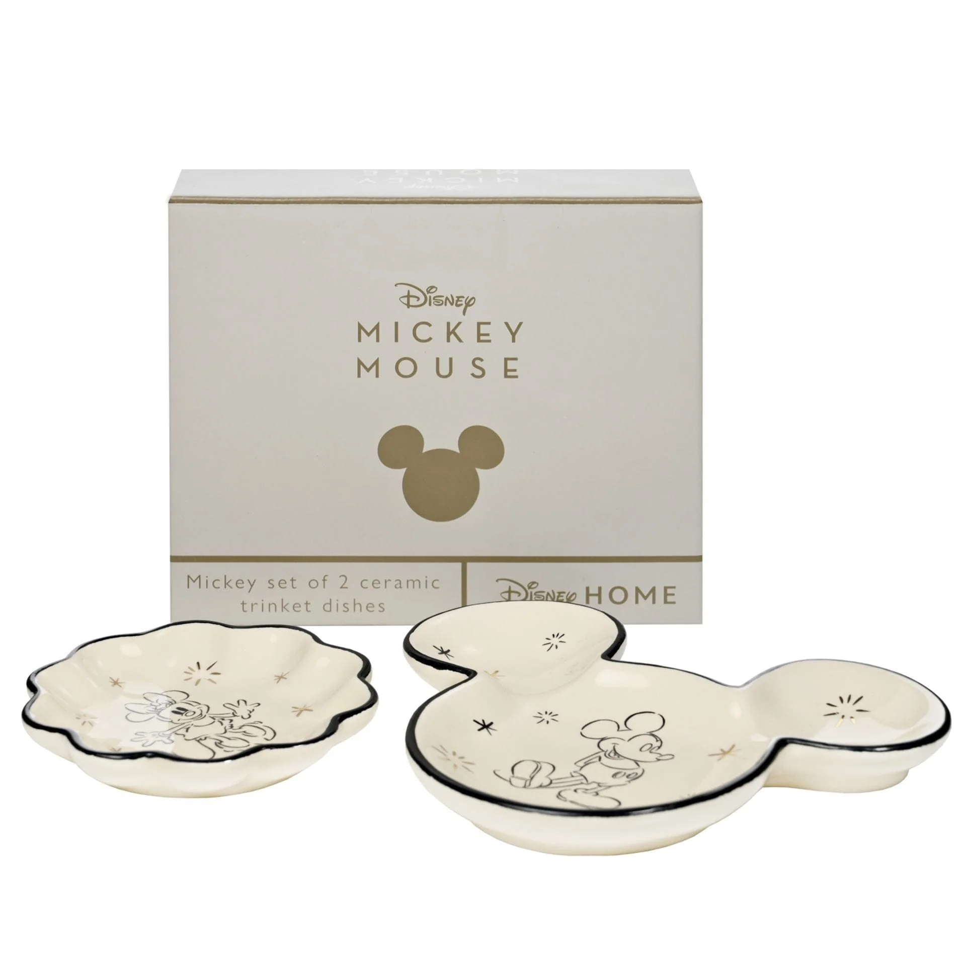 Disney Home Mickey & Minnie Set of 2 Trinket Dishes - Image 2