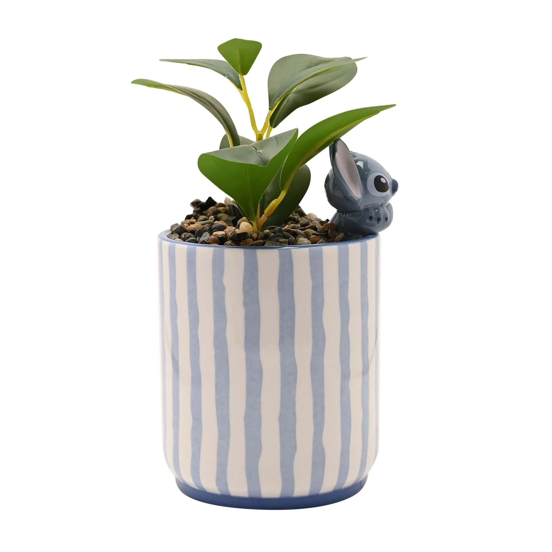 Disney Home Stitch Planter with 3D Stitch & Faux Plant - Image 4