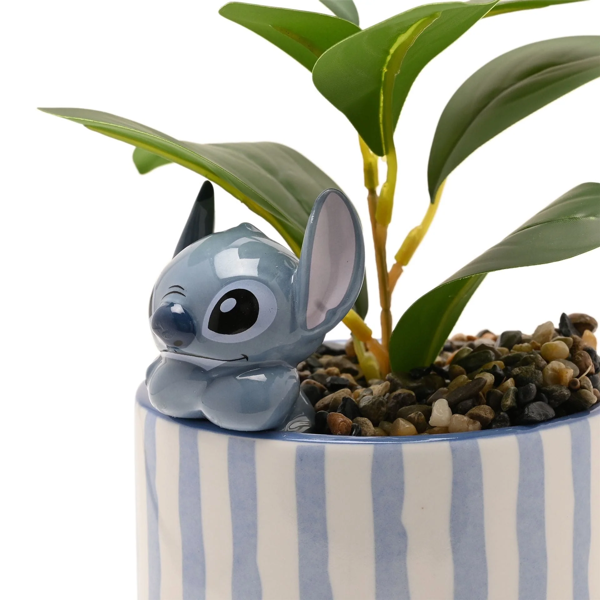 Disney Home Stitch Planter with 3D Stitch & Faux Plant - Image 5