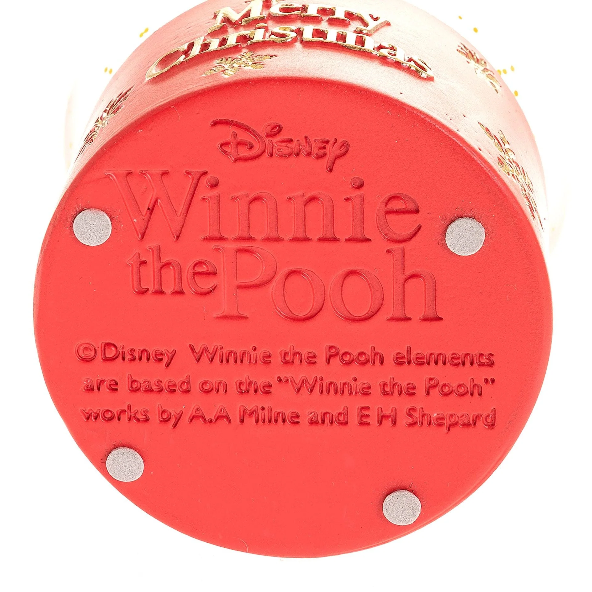 Disney Icons And Villains Piglet Snowglobe "Merry Christmas" Winnie The Pooh And Friends - Image 4