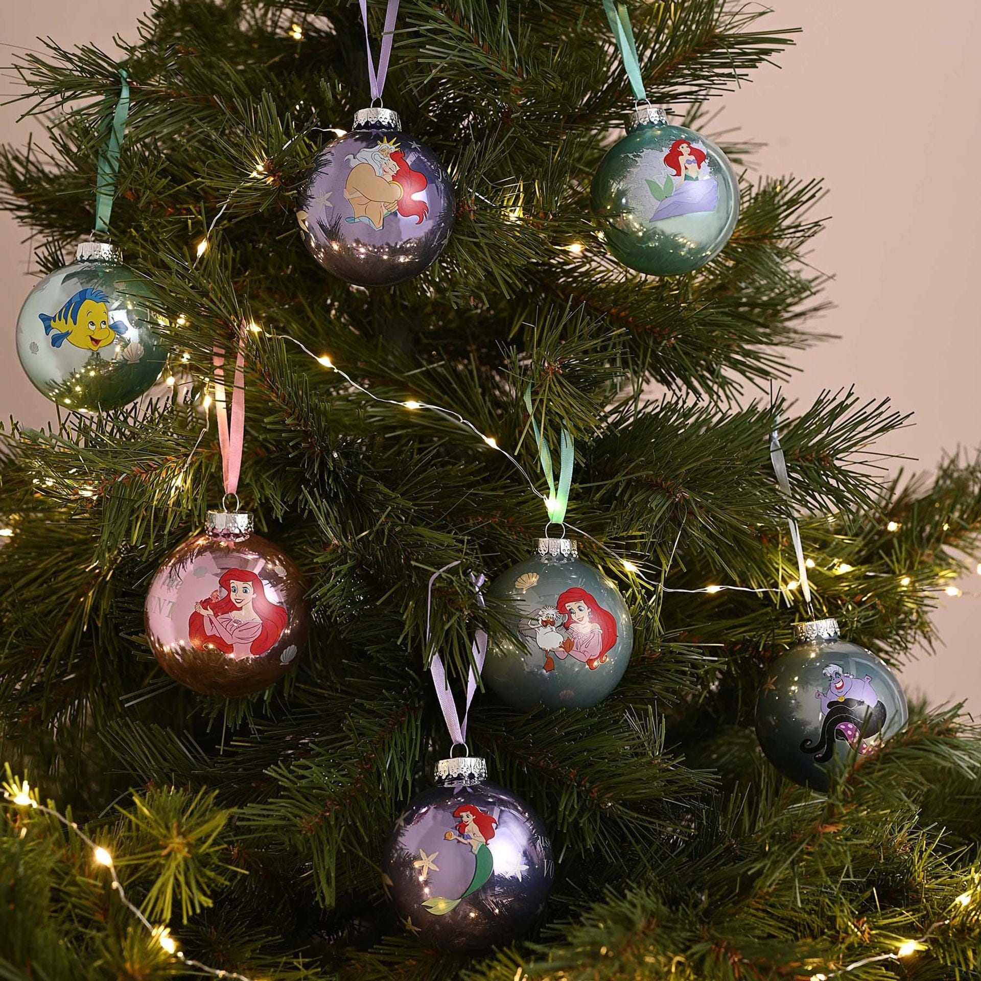 Disney Icons And Villains Set of 7 Baubles - The Little Mermaid - Image 2