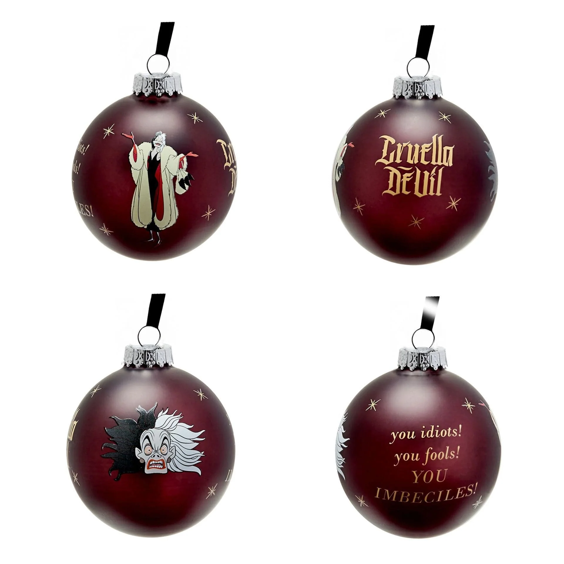Disney Icons And Villains Set of 7 Baubles - Villains - Image 3