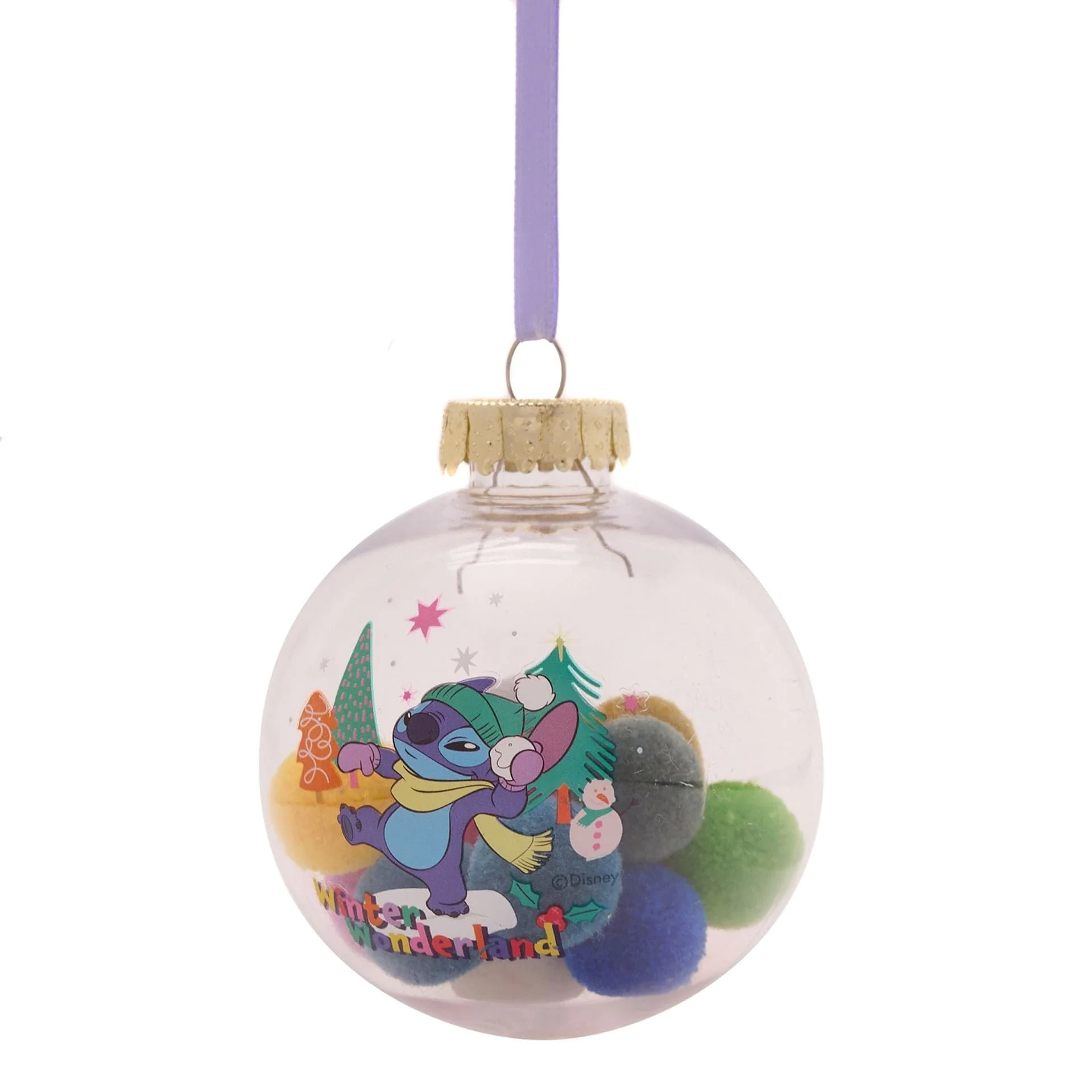Disney Icons And Villains Set of 7 Baubles with Pom Poms Lilo & Stitch - Image 11