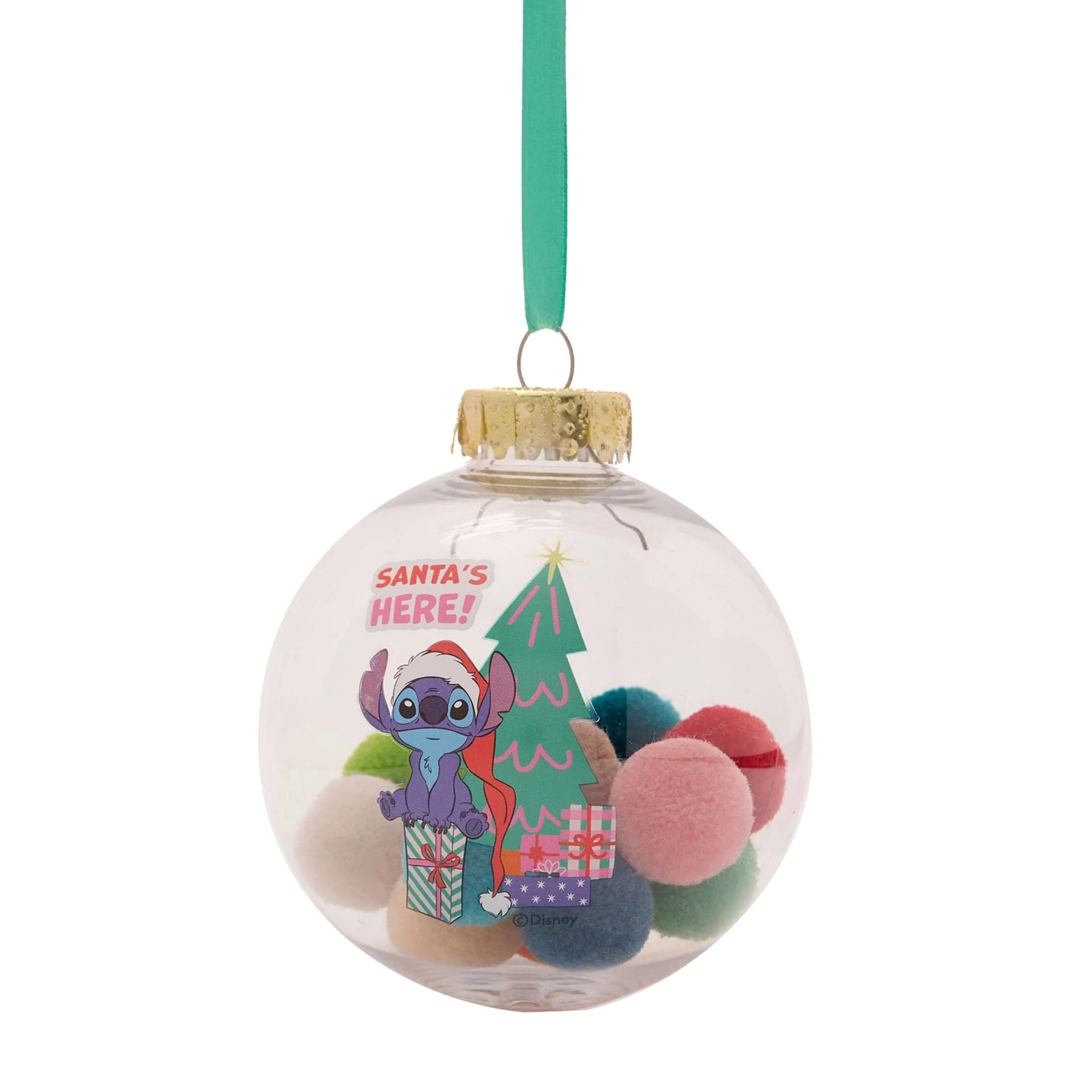 Disney Icons And Villains Set of 7 Baubles with Pom Poms Lilo & Stitch - Image 4