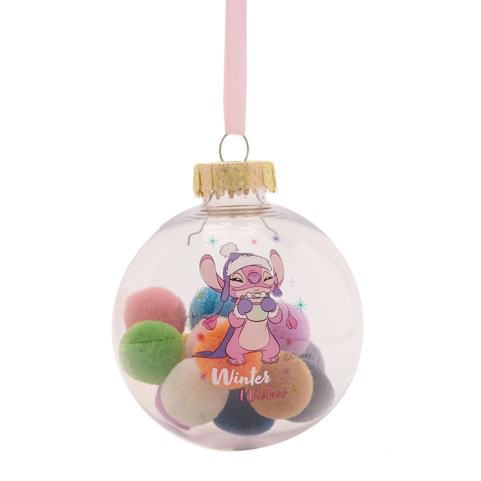 Disney Icons And Villains Set of 7 Baubles with Pom Poms Lilo & Stitch - Image 7