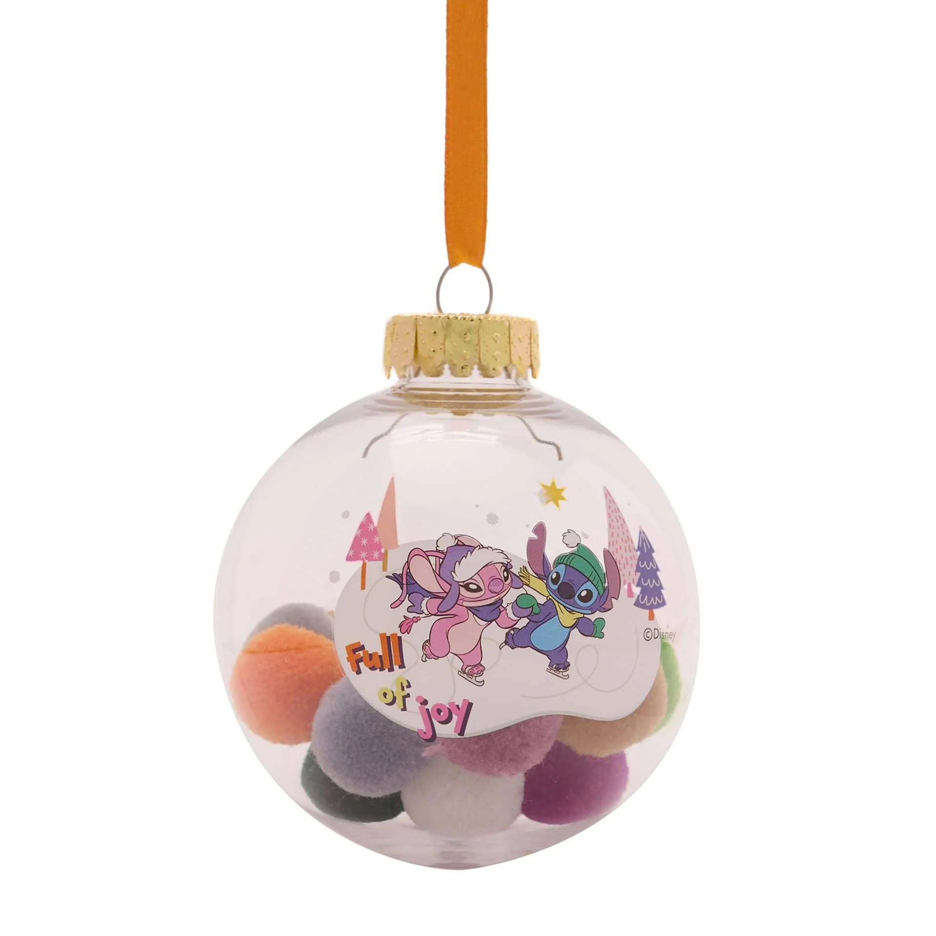 Disney Icons And Villains Set of 7 Baubles with Pom Poms Lilo & Stitch - Image 9