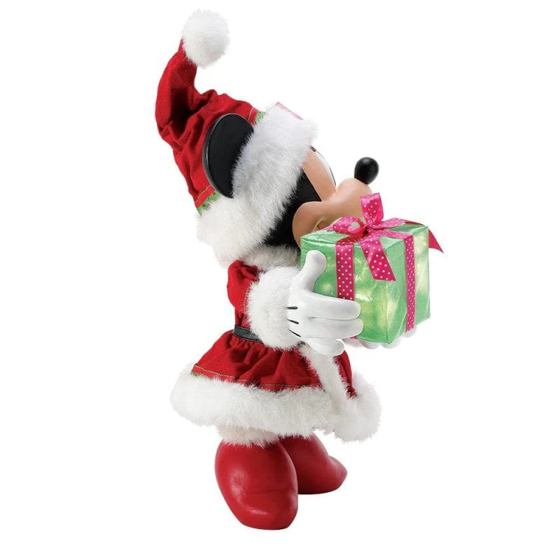 Disney Minnie’s Big Gift Possible Dreams Christmas Figurine By Department 56 6016493 - Image 2