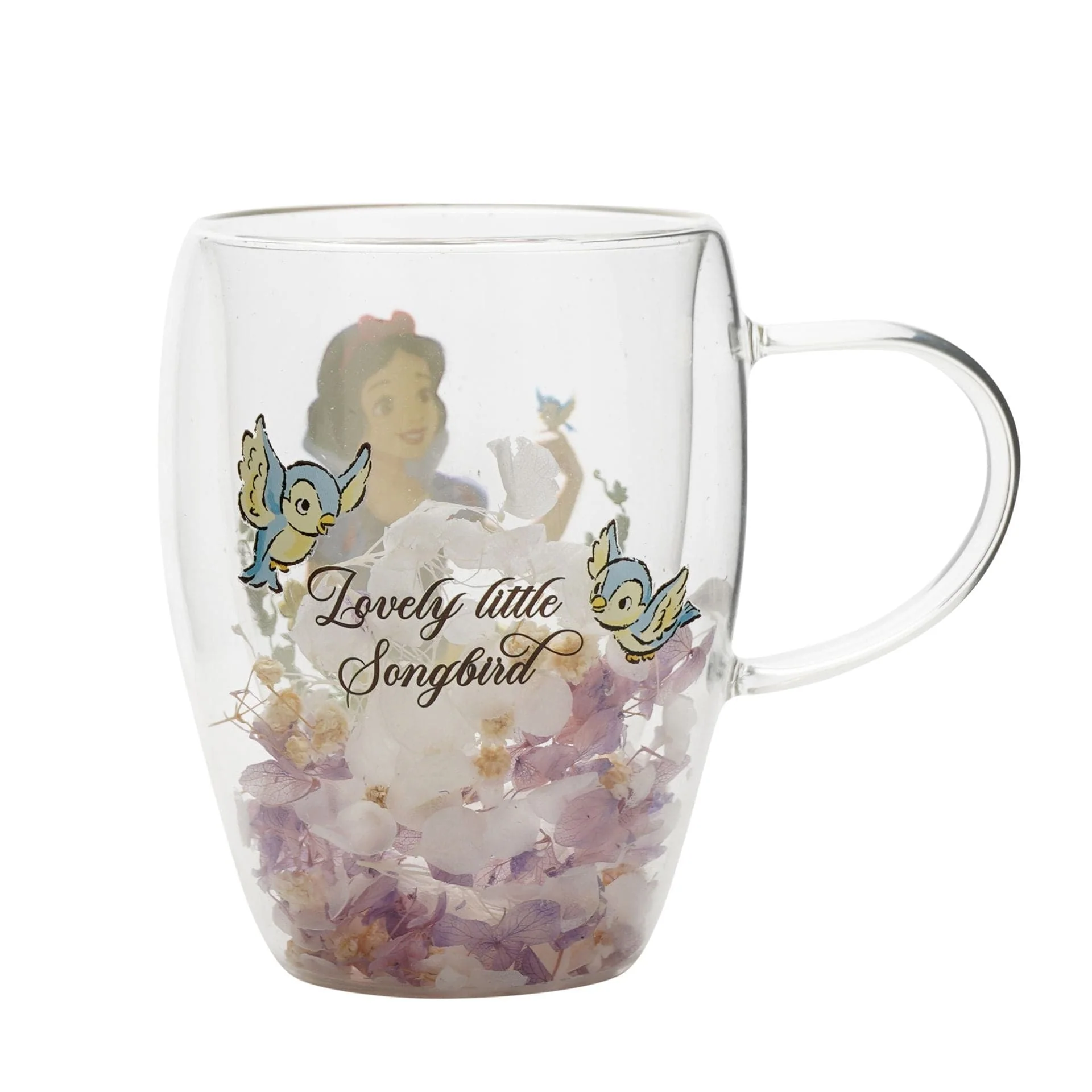Disney Pastel Princess Floral Decorative Glass Mug - Snow White - Image 3