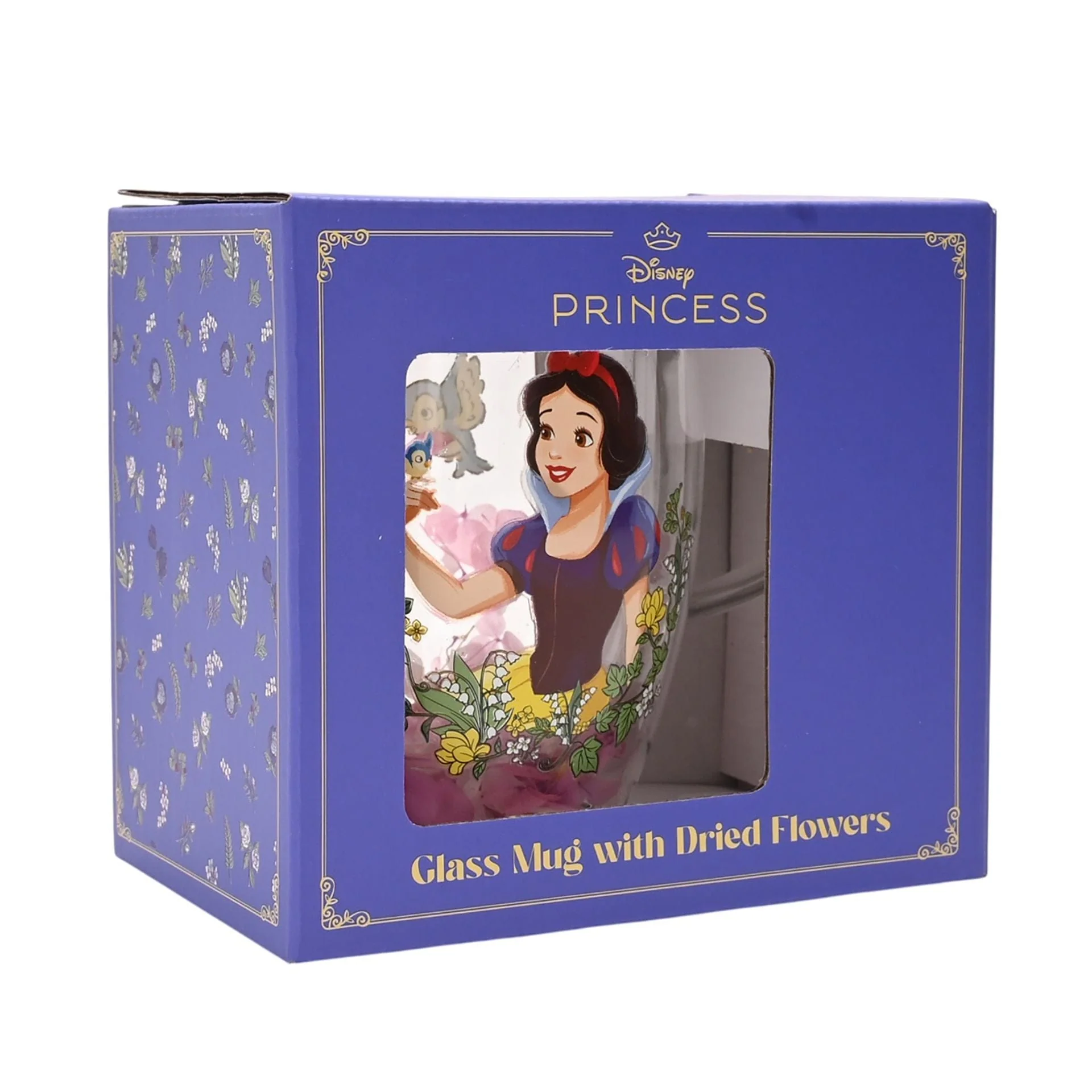 Disney Pastel Princess Floral Decorative Glass Mug - Snow White - Image 5