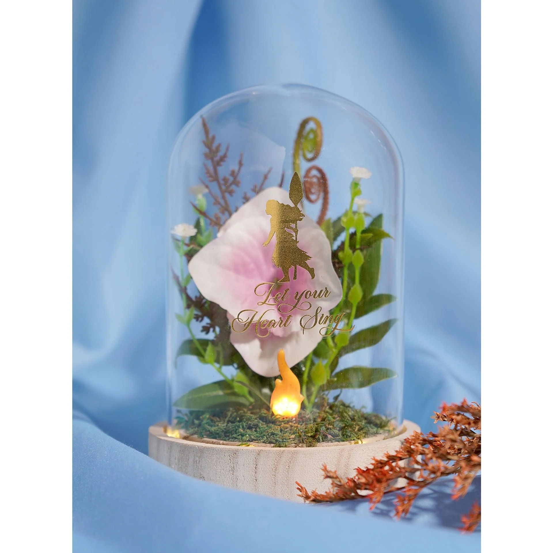 Disney Pastel Princess Florals In A Cloche With Neon Light - Moana - Image 2