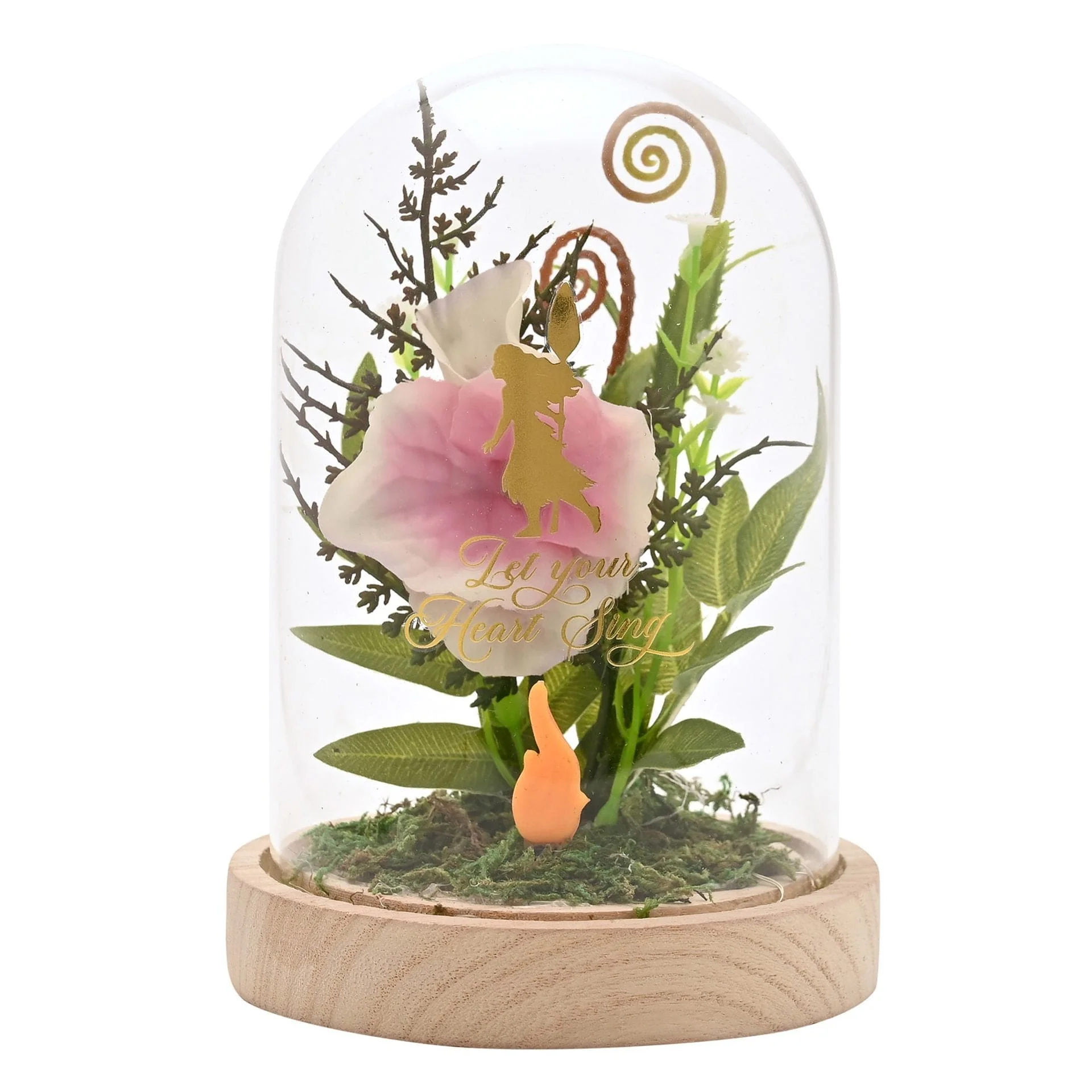 Disney Pastel Princess Florals In A Cloche With Neon Light - Moana - Image 3
