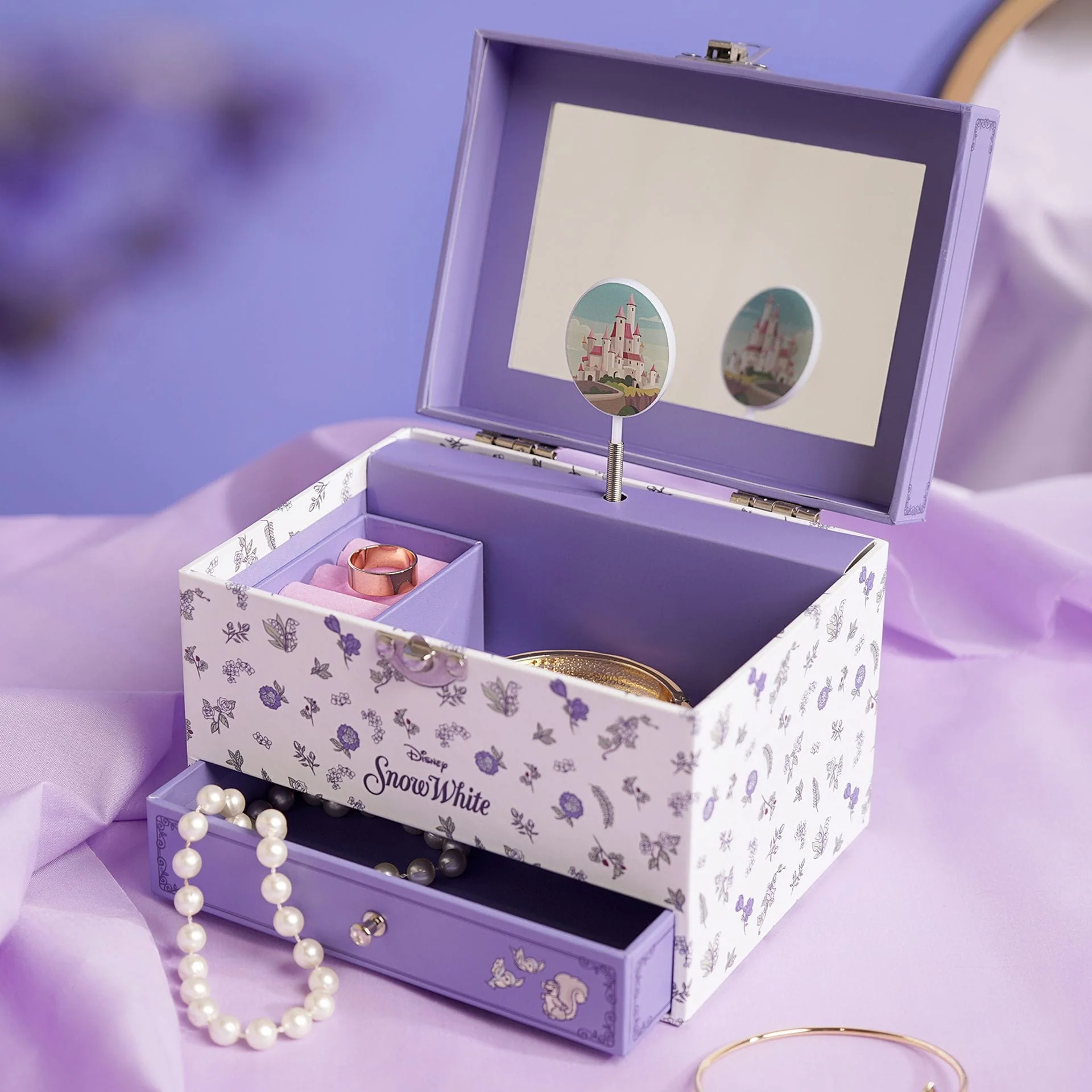 Disney Pastel Princess Musical Jewellery Box - Snow White - Image 6