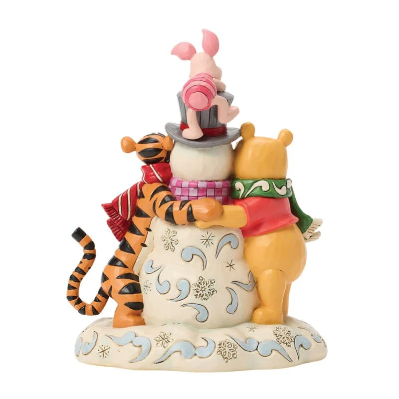 Disney Traditions A Chilly Creation (Pooh and Friends Hugging Snowman) Figurine by Jim Shore - Image 5