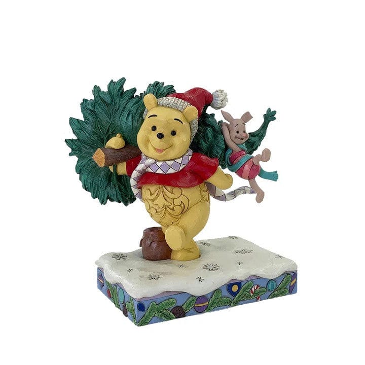 Disney Traditions A Tree For Two (Winnie the Pooh & Piglet With Christmas Tree) Figurine By Jim Shore 6016886 - Image 2