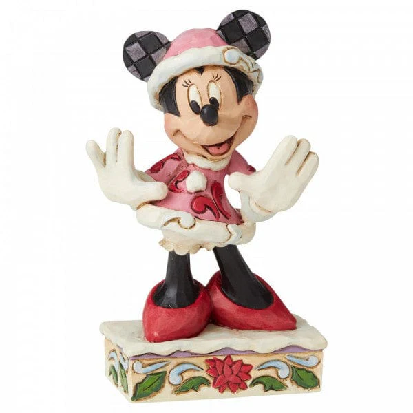 Disney Traditions Festive Fashionista - Minnie Mouse Christmas Figurine 6002843