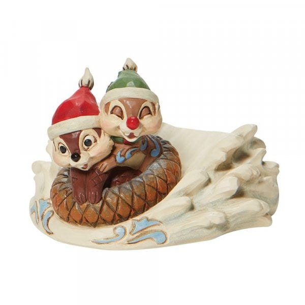 Disney Traditions Fun in the Snow - Chip & Dale Sledding Figurine 6008975 - Image 3