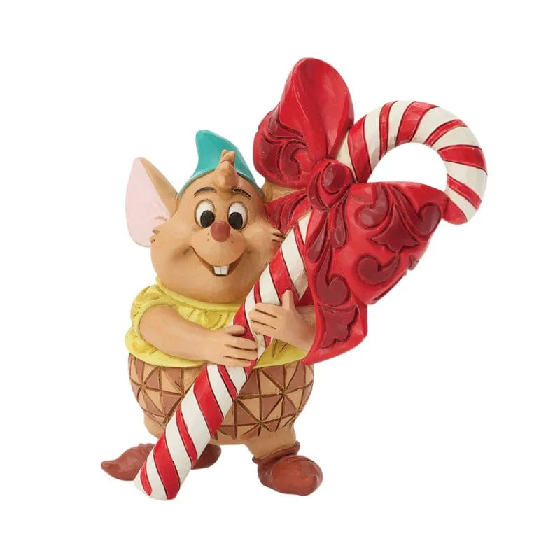Disney Traditions Gus Candy Cane Mini Figurine by Jim Shore