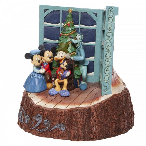 Disney Traditions Mickey's Christmas Carol Carved by Heart Mickey Mouse Christmas Figurine 6007060