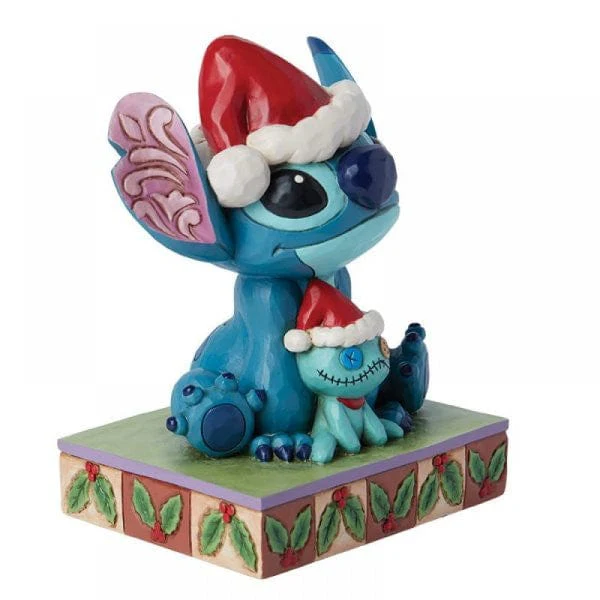 Disney Traditions Santa Stitch and Scrump Figurine by Jim Shore 6015007 - Image 4