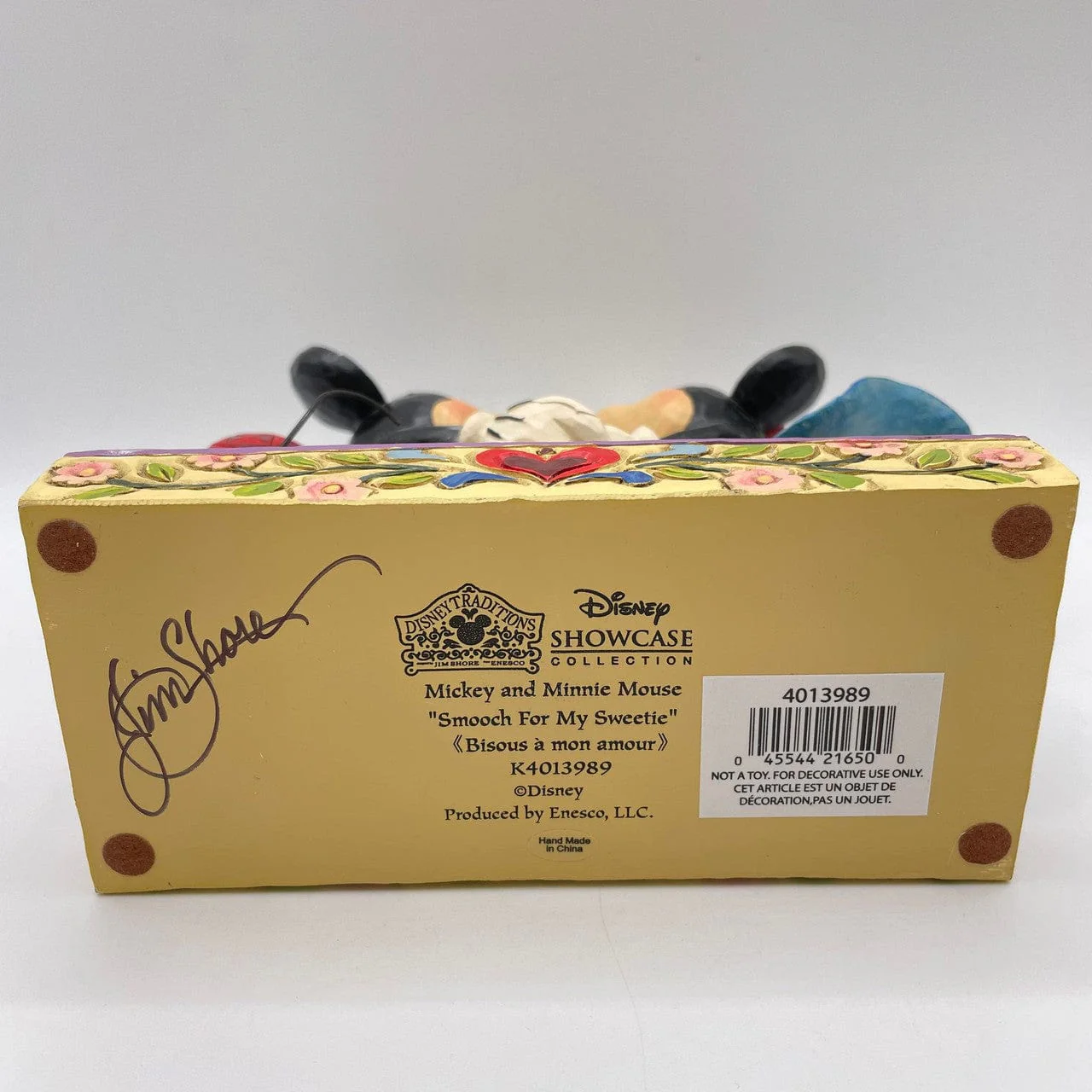 Disney Traditions Smooch For My Sweetie Mickey & Minnie Figurine Signed by Jim Shore 4013989 - Image 3