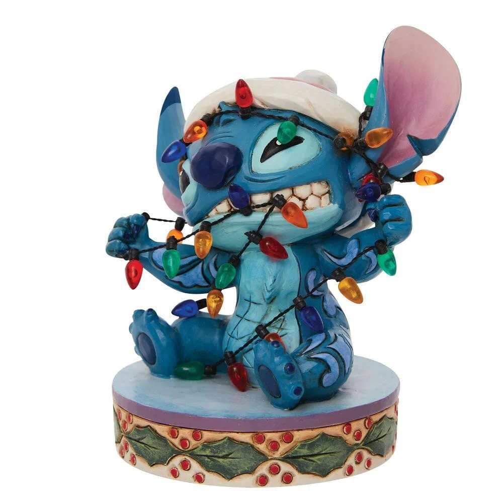 Disney Traditions Stitch Wrapped in Lights Figurine By Jim Shore 6010872 - Image 2