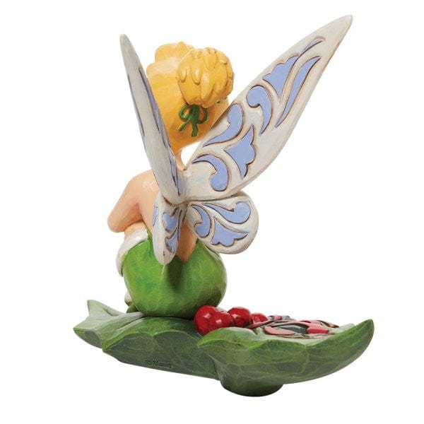 Disney Traditions Tinkerbell Sitting in Holly Figurine By Jim Shore 6010874 - Image 2