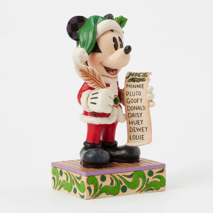 Disney Traditions Twenty Years of Magic (Santa Mickey Naughty/Nice List) Figurine By Jim Shore 6016890 - Image 2