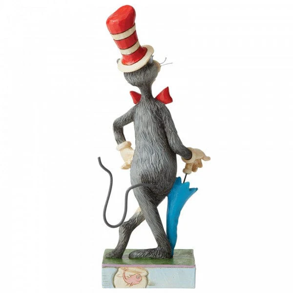 Dr Seuss The Cat In The Hat with Umbrella Figurine By Jim Shore - Image 2