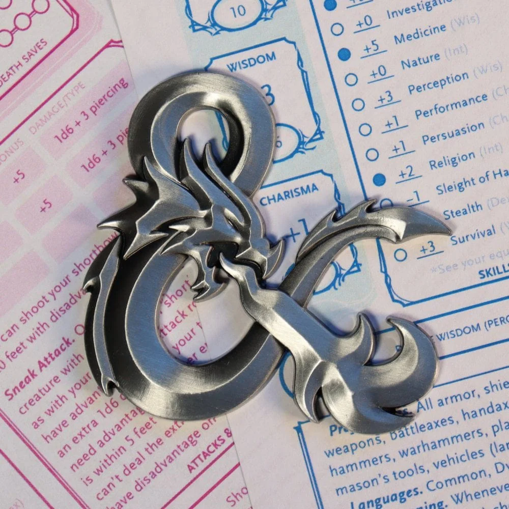 Dungeons & Dragons Ampersand Metal Medallion - Image 3