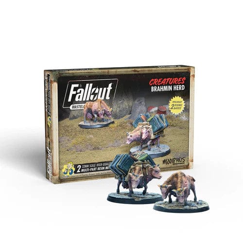 Fallout Wasteland Warfare Creatures Brahmin Herd - Image 3