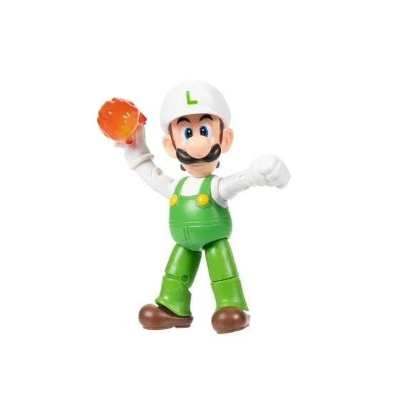 World of Nintendo Super Mario 4" Figures - Fire Luigi - Image 2