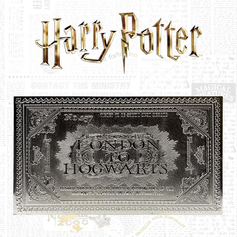 Harry Potter Hogwarts Express Silver Replica Ticket - Image 2