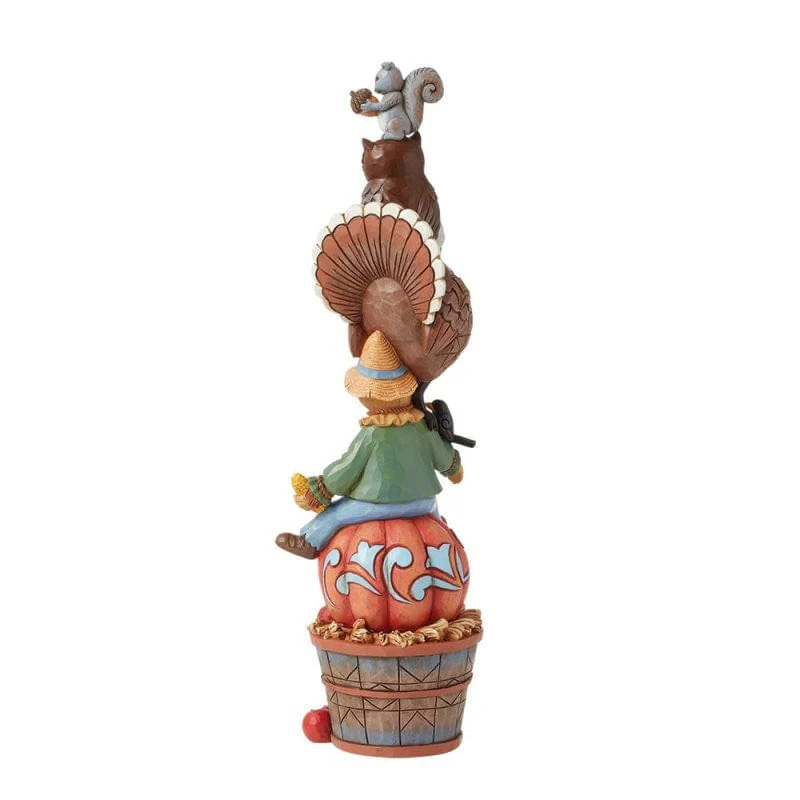 Heartwood Creek By Jim Shore Festive Fall Friends (Harvest Critter Stack) Figurine 6016631 - Image 3