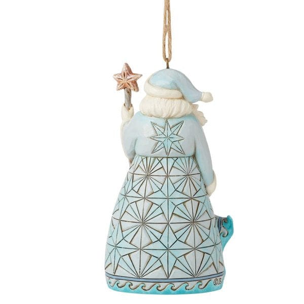 Heartwood Creek By Jim Shore Santa With Star Fish Cane Hanging Ornament 6016518 - Image 2