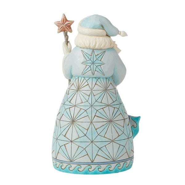 Heartwood Creek By Jim Shore Shell-abrate The Season (Santa With Sand Dollar Wreath) Figurine 6016517 - Image 2