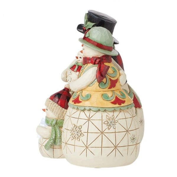 Heartwood Creek By Jim Shore Snowman Family Toasting Marshmallows Figurine 6015443 - Image 3