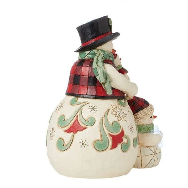 Heartwood Creek By Jim Shore Snowman Family Toasting Marshmallows Figurine 6015443 - Image 5